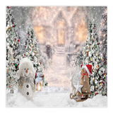 Fondo Fotográfico Allenjoy, Diseño Navidad Nevada, 244x244cm