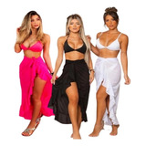 10 Saia Pareô Saída Praia P M G Gg Exg Plus Size Atacado