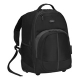 Mochila Compact Rolling Con Ruedas Hasta 16  Targus Negra