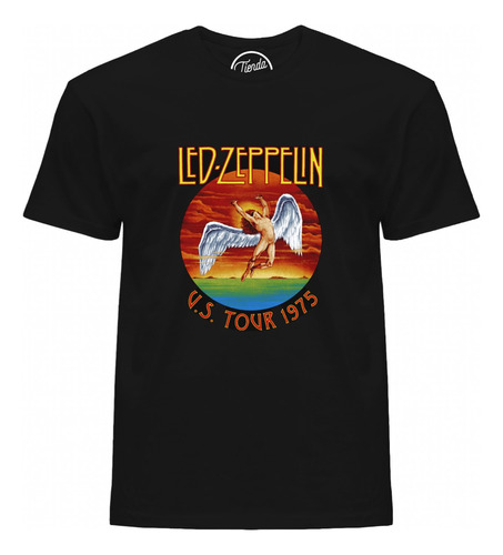 Playera Led Zeppelin North American Tour 1975 T-shirt
