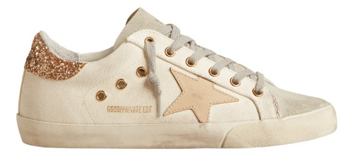 Tennis Golden Goose Super Star Talon Brillantina Dorada