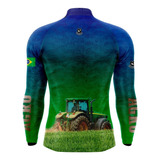 Camisa Camiseta Agro Prot Uv50+ Agricultura Trator Gll-01