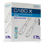 Cabo Hdmi 15 Metros 1.4 Full Hd 3d Exbom M F