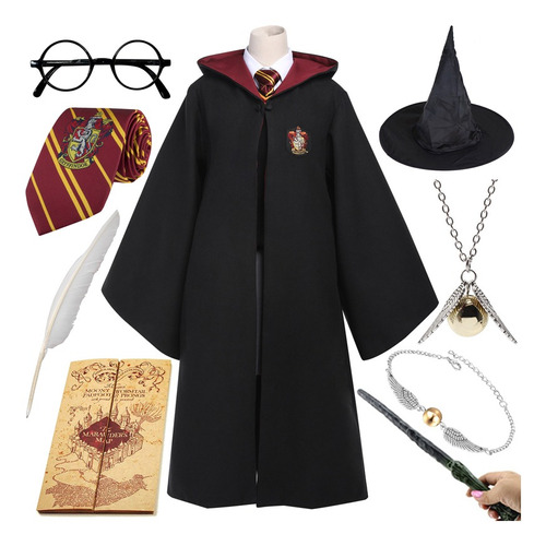Bata Mágica Harry Potter Cos Hermione Kit De 9 Disfraces
