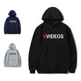 Homens Manga Comprida Xvideos Letras Impresso Hoodies