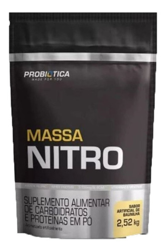 2 X Hipercalórico Massa Nitro 2520kg Refil - Probiotica 