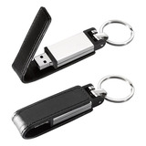 Memoria Usb 64gb Piel Negro Kit 10 Pzas + Personalizado