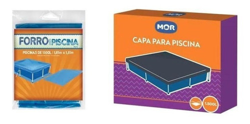 Capa E Forro Para Piscina 1500 Litros Mor