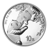 Moneda De Plata 999 Panda Chino 2023 30 Gramos Certificada