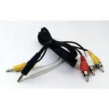 Cable De Audio 3x2 3 Rca A 3.5mm Mono Y 3.5mm Estéreo Plugs