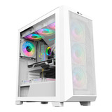 Gabinete Hayom Gamer Gb1780 Branco Com 4 Fans Cooler Rgb