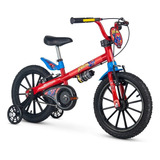 Bicicleta Aro 16 Spider Man Nathor + Capacete Infantil Cor Vermelho/azul Tamanho Do Quadro 16