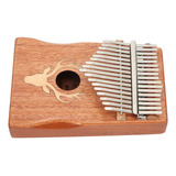 Mini Instrumento Musical Portátil Kalimba De 17 Teclas