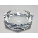 Cenicero Exagonal De Cristal Platinado Individual 6.5cm