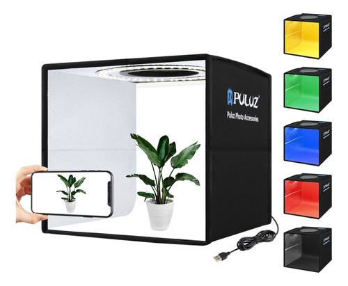 Caja Fotográfica De Luz Suave, 12 Colores De Fondo Con Foto