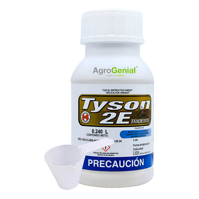 Veneno Liquido Tyson 2E 240ml Tridente Para Cucarachas Chinches Garrapatas | Meses sin interés