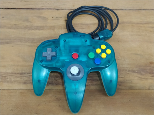Controle Clear Blue N64 Japonês P/ Nintendo 64 Original 