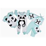 Primer Día Bebé - Estampado Panda- Niño -