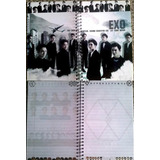 Libreta Cuadricula Cuadros Kpop Coreano Exo  Cuaderno