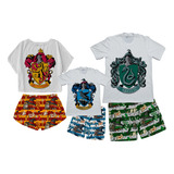 Pijama Familia Harry Potter Set X3 Estampados Varios Combo 