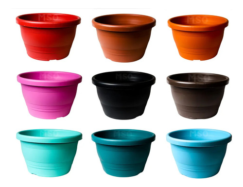Kit 10 Vasos Cuias Veneza 23 3,7 Lt Para Orquídeas E Flores