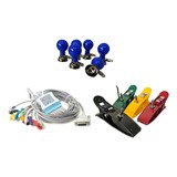 Kit Cabo Ecg 10 Vias Dixtal Eletrodo Precordial E Cardioclip