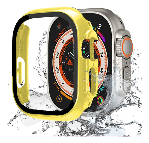 Protector Para Apple Watch Ecomlab Funda Mica Templada 49mm