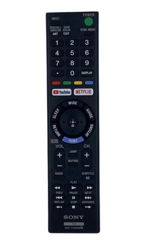 Controle Remoto Rmt-tx300b Tv Sony Bravia Original Novo