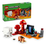 Lego® Minecraft® La Trampa Del Portal Del Nether Set De Aventuras, Juguete De Construcción Para  Jugadores Con Escenas De Batalla E Inconfundibles Personajes 21255