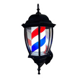 Poste De Barbero Luz Giratoria Novedad Iluminación A Prueba