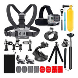 20 Accesorios Para Gopro Hero 10 9 8 Max 7 6 5 4 Negro  