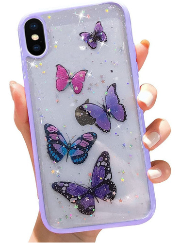 Funda Para iPhone XS Max (diseno De Mariposas)