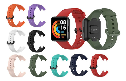 Pack X5 Correas Compatible Con Xiaomi Mi Watch Lite 2 Redmi