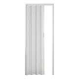 Puerta Plegable Pvc Reforzada A Medida Blanca Corrediza 95cm