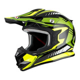 Casco Enduro Cross Nzi Knobby Schock Green  -motoclick