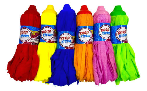 3 Repuesto Mop Mechudo Trapeador De Microfibra Keep Klean