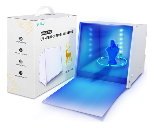 Sunlu Caja De Curado Uv De Resina, Luces Led Uv De 405 Nm, M