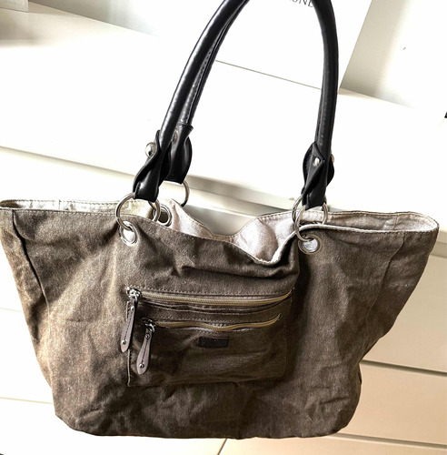 Prune Cartera Bolso Reversible Metalizado No Tote Bandolera