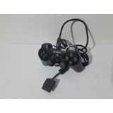 Controle Playstation 2 Midnight Black Joystick Ps2