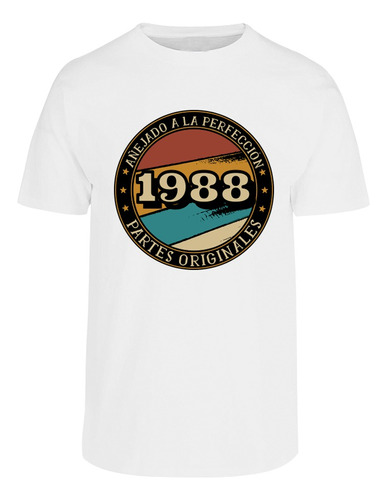 Playera De Cumpleaños Personalizable -vintage- Añejado - Año