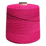 Barbante Eco Brasil 8 Fios 1 Kg Linha Tricô Crochê Coloridas Cor Pink