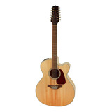 Guitarra Electroacústica Jumbo Gj72ce-12 Nat Takamine.