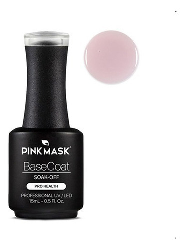Pink Mask Base Rubber Gel Color X 15ml/.5floz Color Light Pink #012
