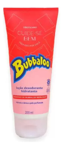 Loção Hidratante Corporal Bubbaloo Morango 200ml Oboticário