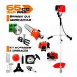 Roçadeira Á Gasolina 65cc 3hp Enxada + Motopoda + Disco 80d