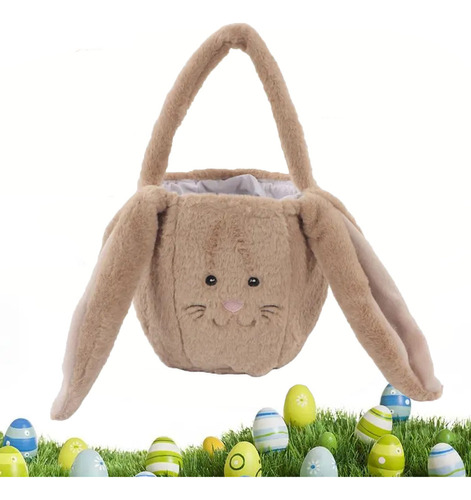 Bolsa De Peluche Con Orejas Largas Para Conejos Y Cubos Para