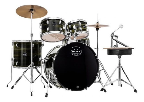 Bateria Mapex Prodigy  Pdg5245t Fj Preta Rajada Bumbo 22 