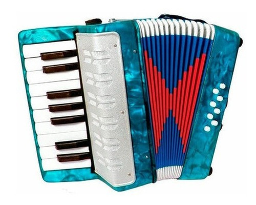 Acordeon Sanfona Infantil Semi Profissional 8 Baixos Notas