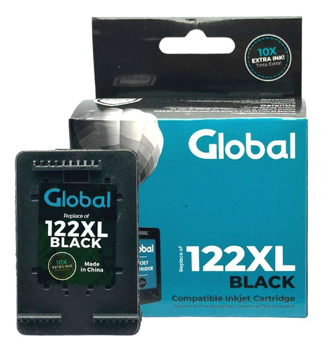 Cartucho De Tinta Compatible Hp 122xl Negro Global