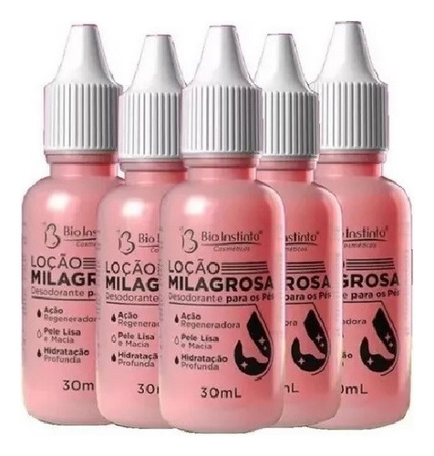 Kit 12 Loção Milagrosa Hidrante Para Pés 30 Ml Bio Instinto